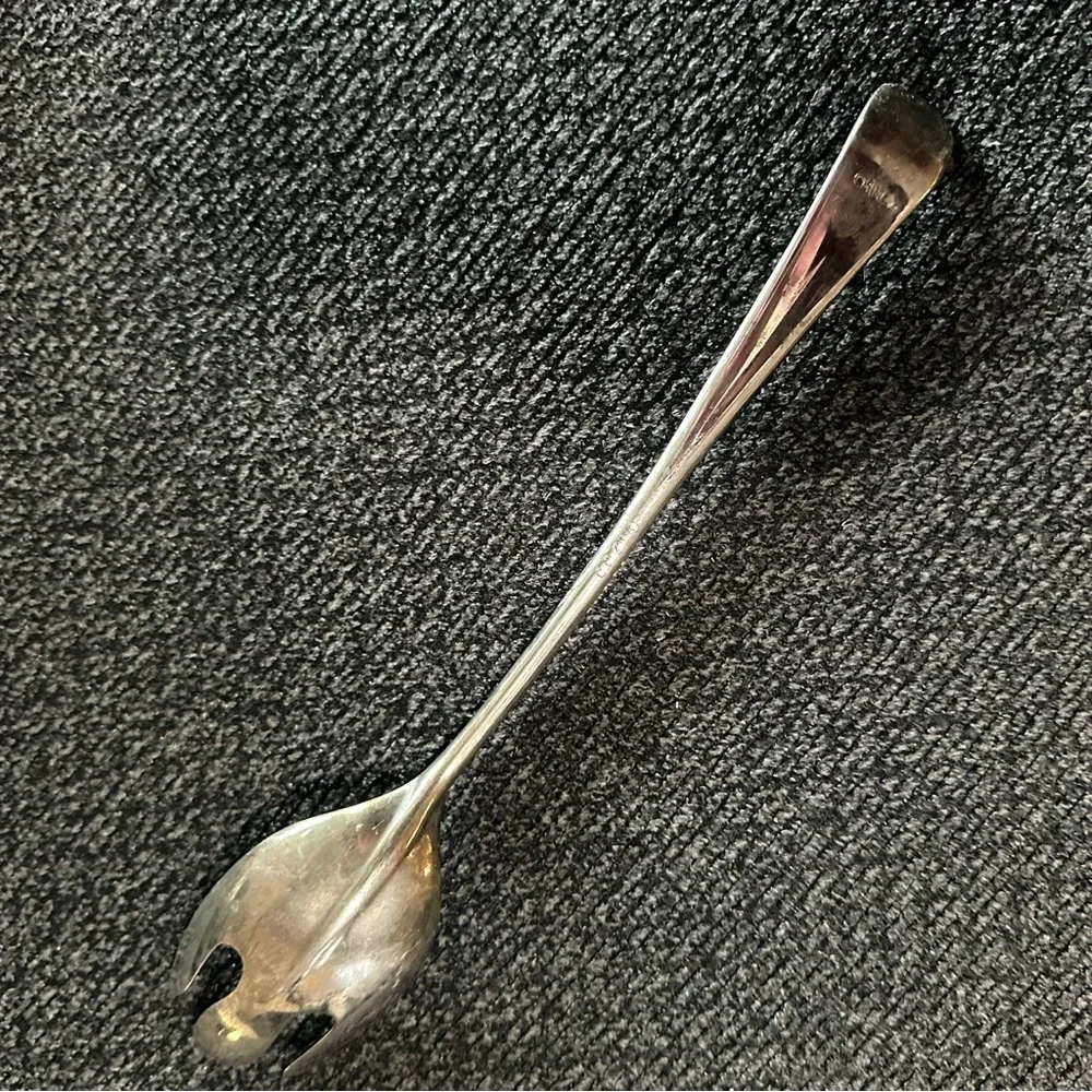 EP Zinc silver plated serving spork spoon fork utensil